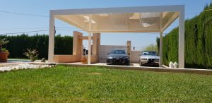 Pérgola Panel Sandwich Para Parkings